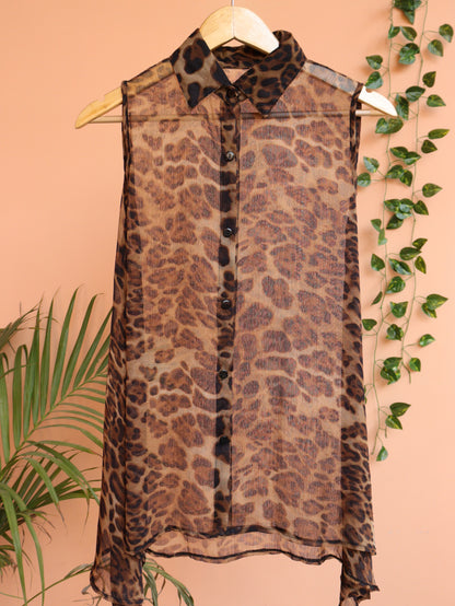 Leopard Print Shirt - 36"