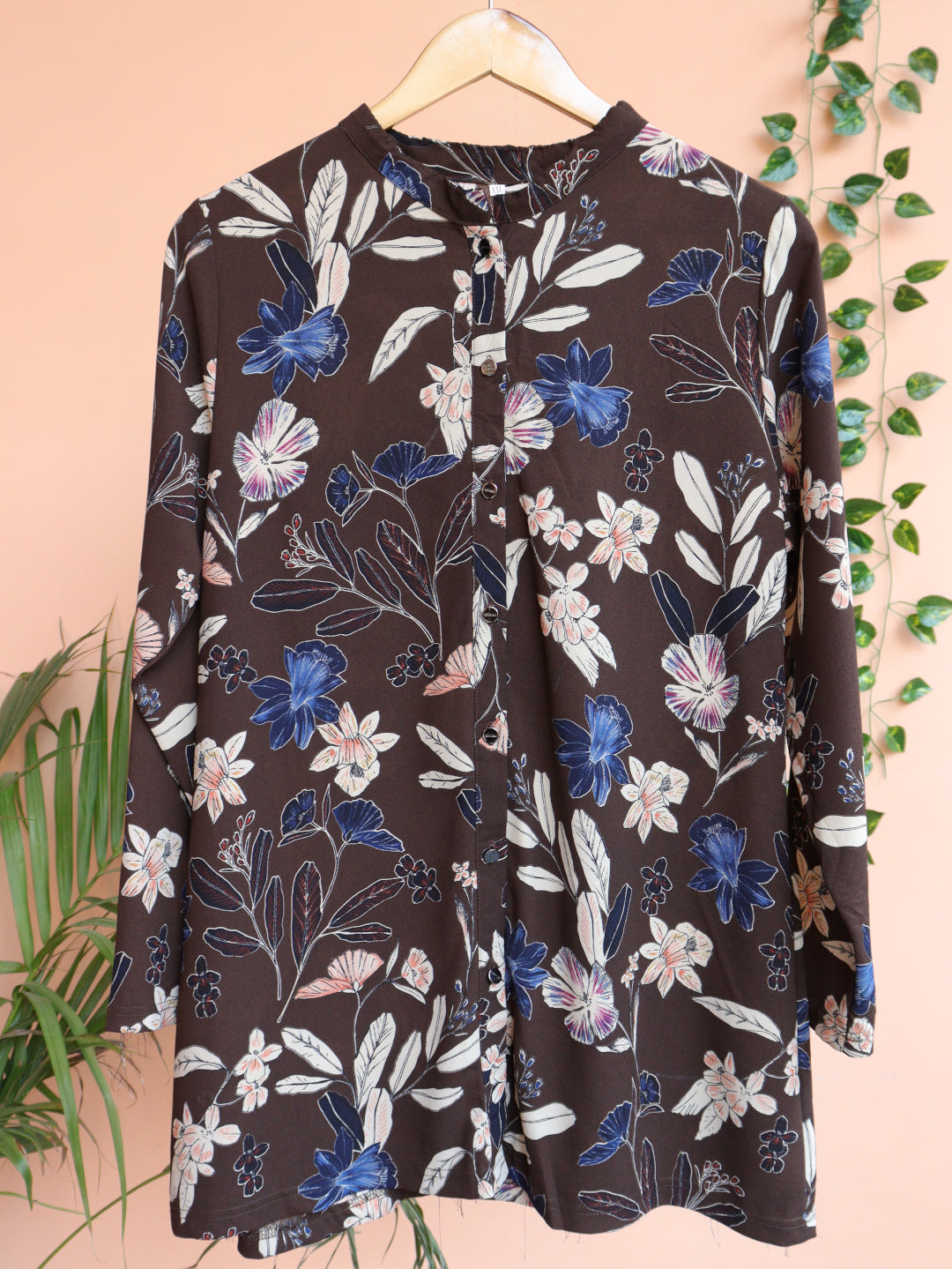 Brown Printed Shirt - 42"