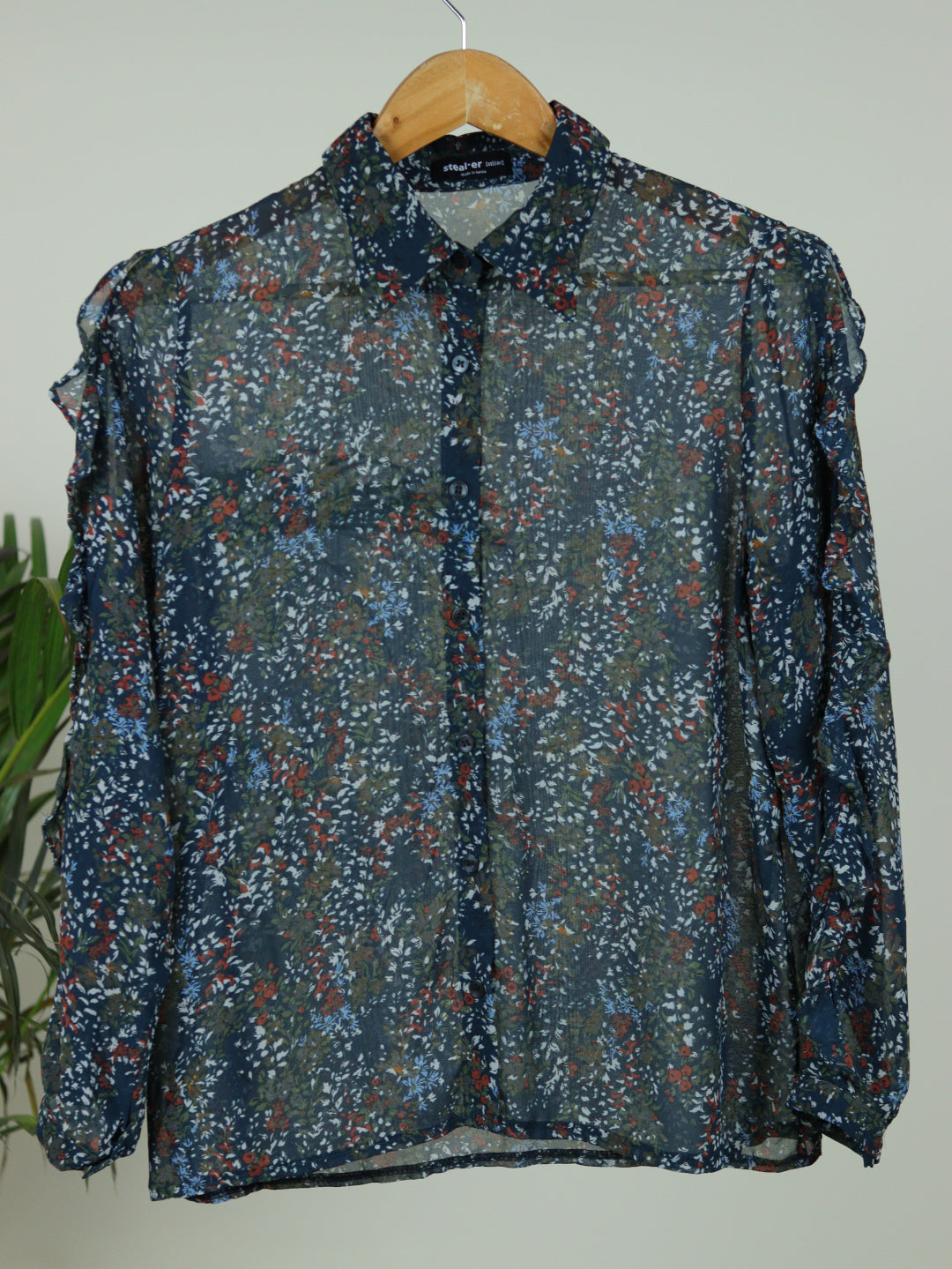 Blue Printed Shirt - 38"