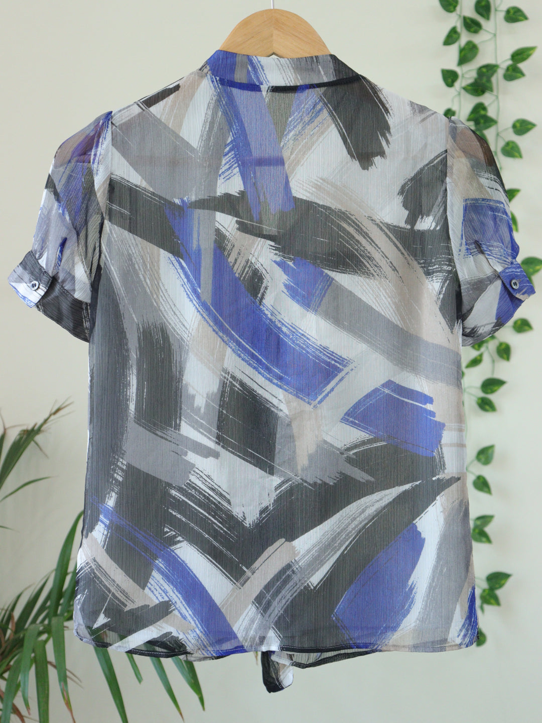 Blue Printed Shirt - 36"