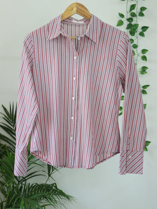 Pink Striped Shirt - 38"