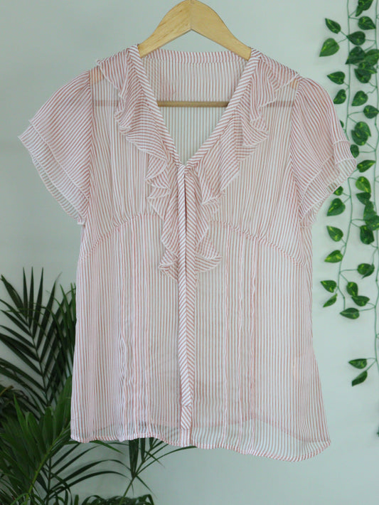 Pink Striped Shirt - 36"