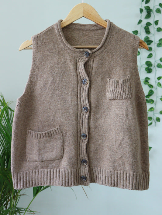 Brown Sweater Vest - 40"