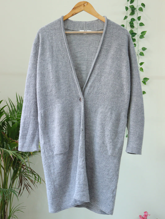 Grey Woolen Shrug - 40"
