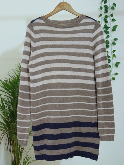 Brown Striped Sweater - 38"