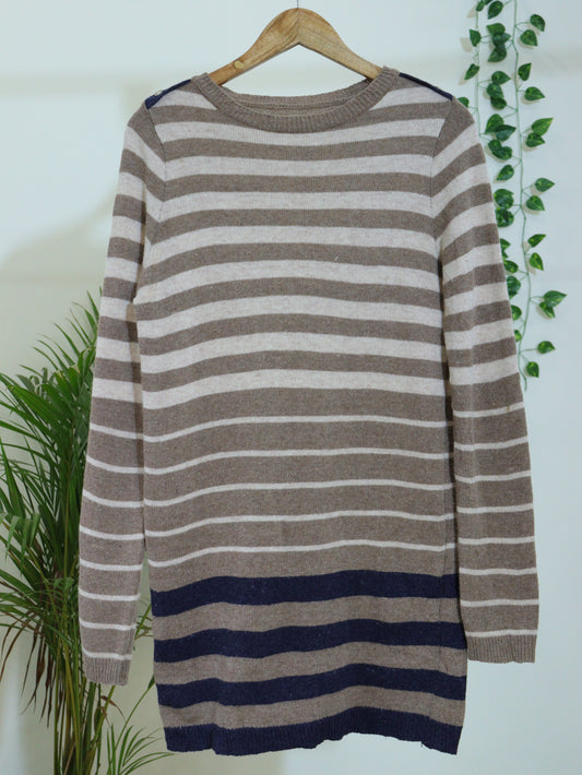 Brown Striped Sweater - 38"