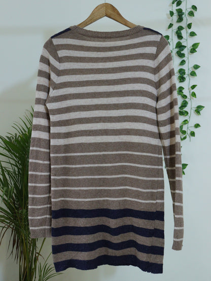 Brown Striped Sweater - 38"