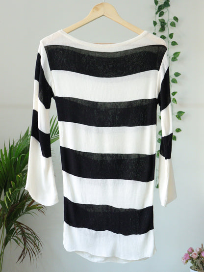 White & Black Winter Top - 36"