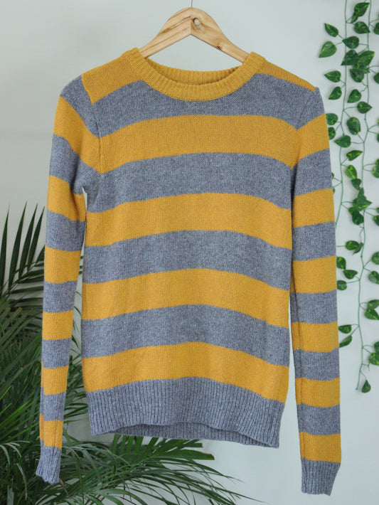 Grey & Yellow Pullover - 36"