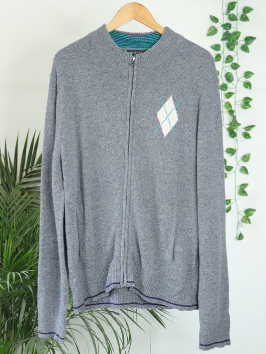 Grey Zipper - 44"