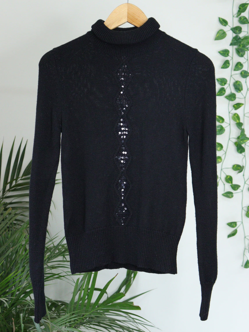 Black Turtle Neck - 34"