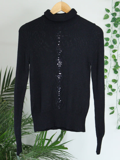 Black Turtle Neck - 34"