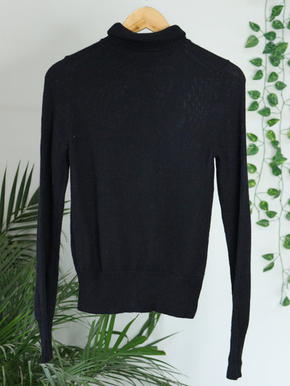 Black Turtle Neck - 34"