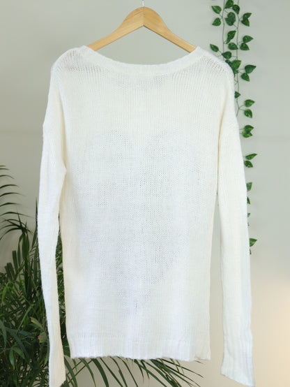 White Pullover - 38"