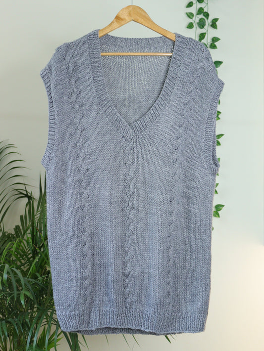 Grey Sweater Vest - 46"