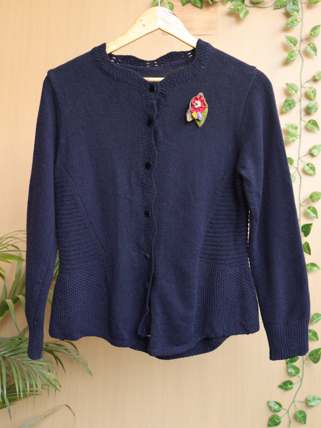 Blue Cardigan - 38"