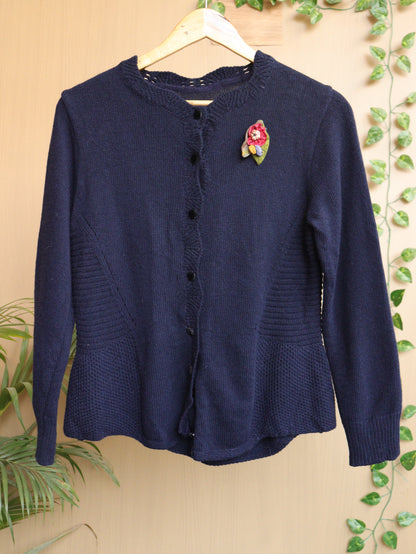 Blue Cardigan - 38"