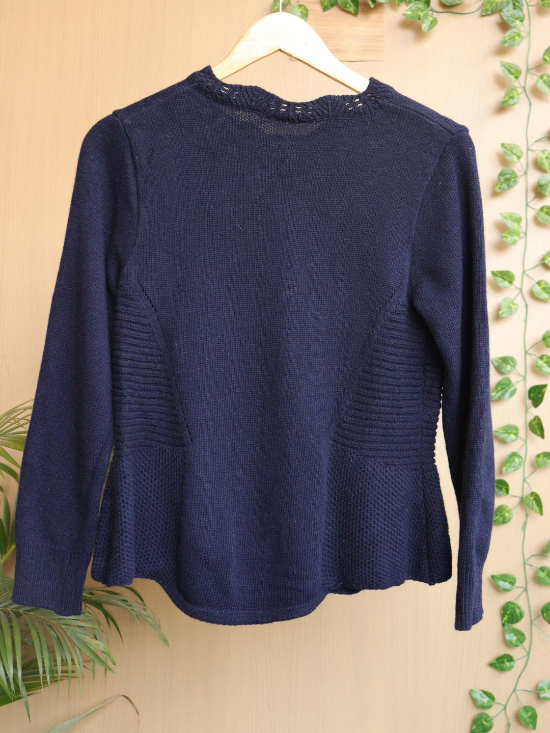 Blue Cardigan - 38"