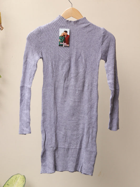 Grey Turtle Neck Sweater - 34"