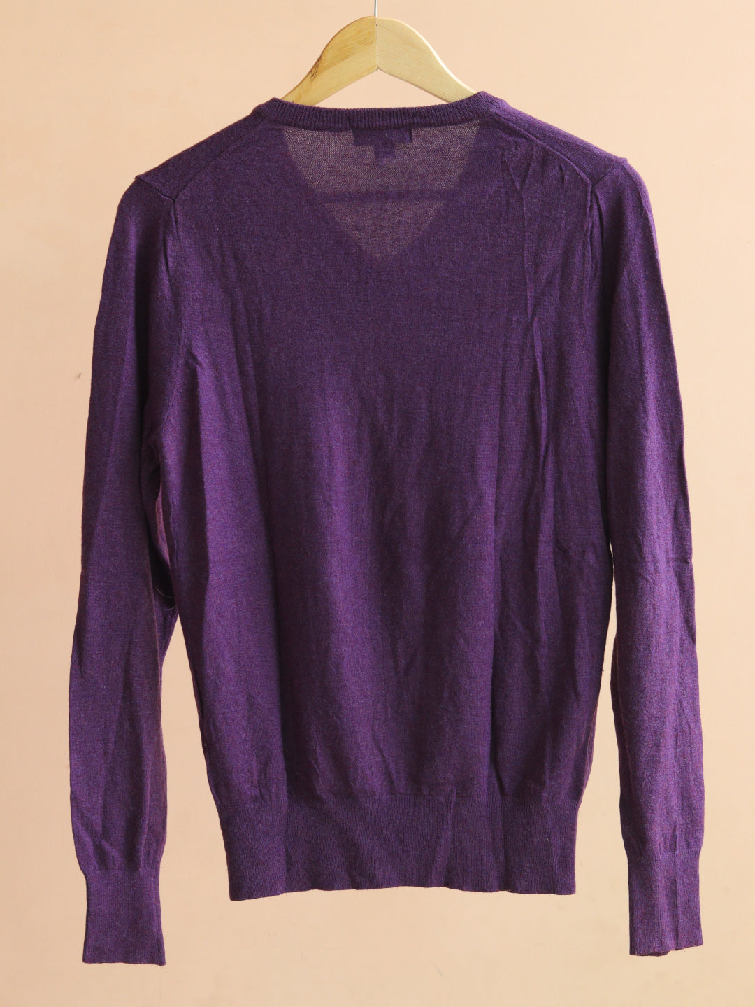 Purple V Neck Sweater - 40"