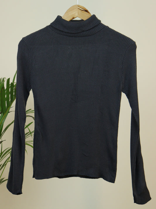 Grey Turtle Neck Sweater - 33"