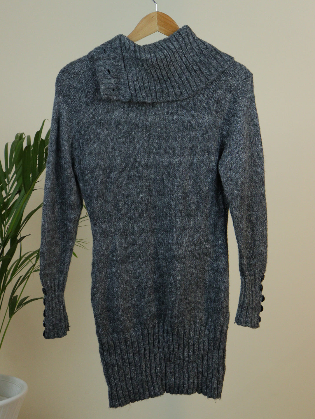 Grey Turtle Neck Sweater - 40"