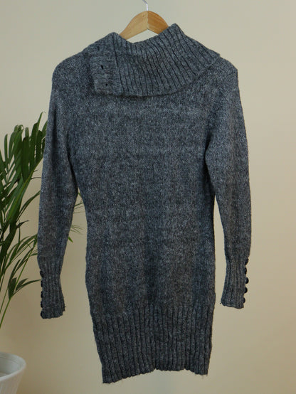 Grey Turtle Neck Sweater - 40"