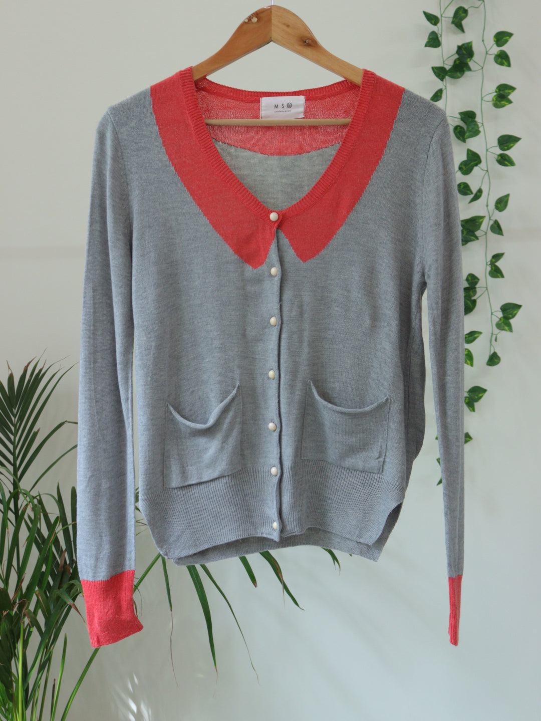 Grey Cardigan- 36"