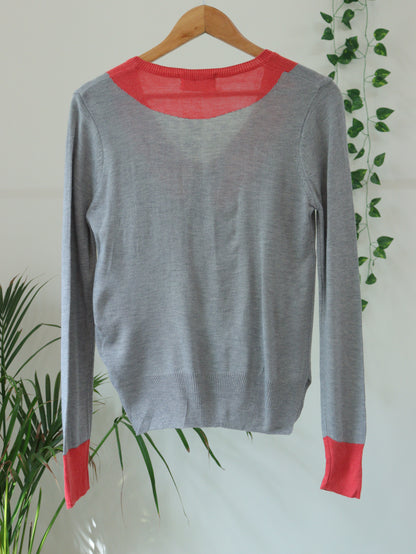 Grey Cardigan- 36"
