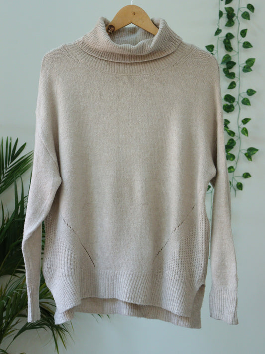 Cream Turtle Neck - 42"