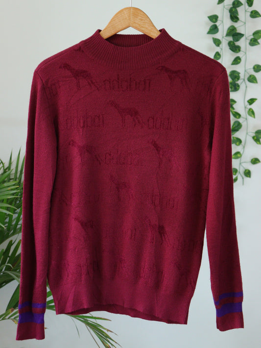 Maroon Turtle Neck - 40"