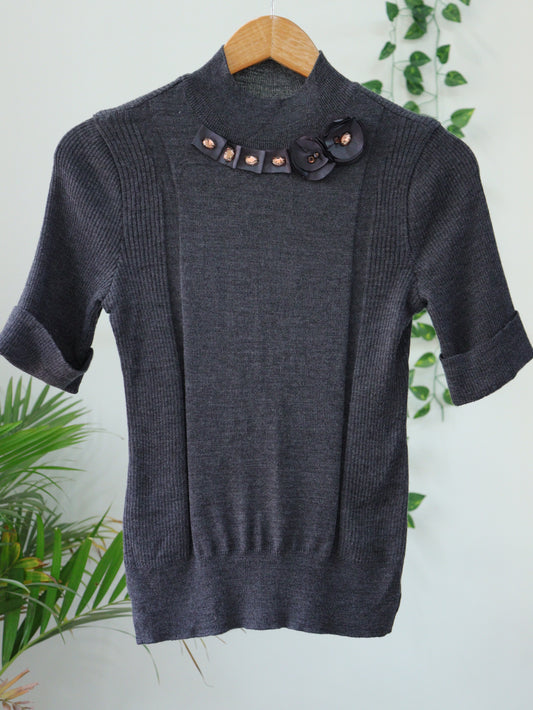 Grey Turtle Neck - 34"