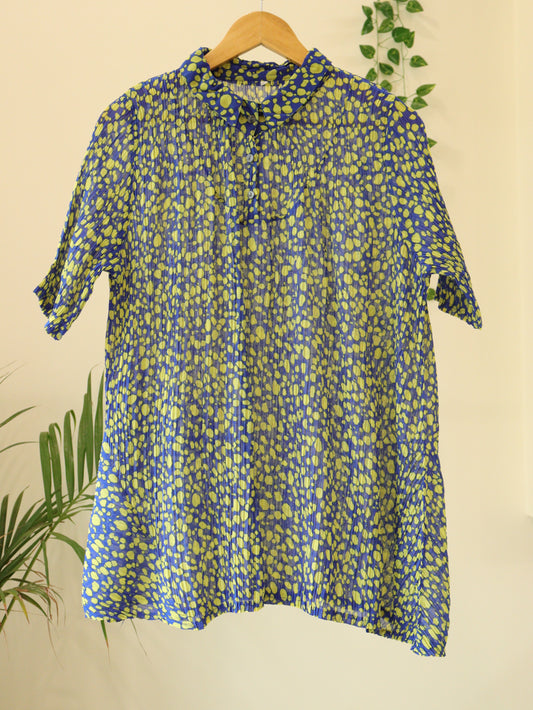 Blue Printed Top - 42"