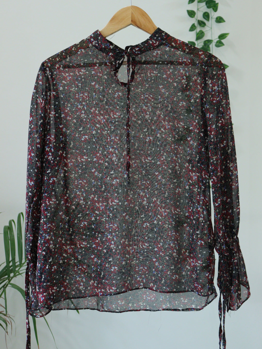 Black Printed Top - 38"
