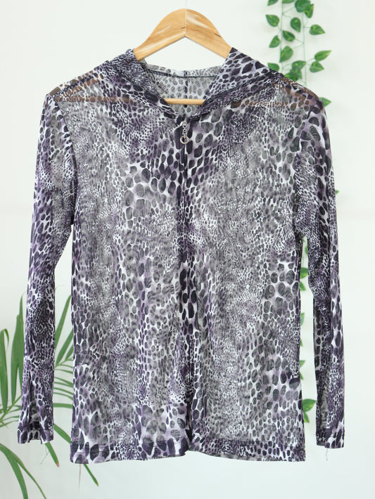 Printed Net Top - 36"