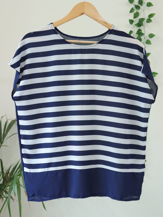 Blue Striped Top - 42"