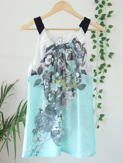 White Printed Top - 36"
