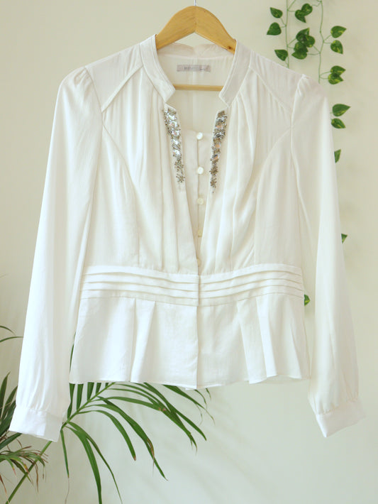 White Fancy Top - 36"