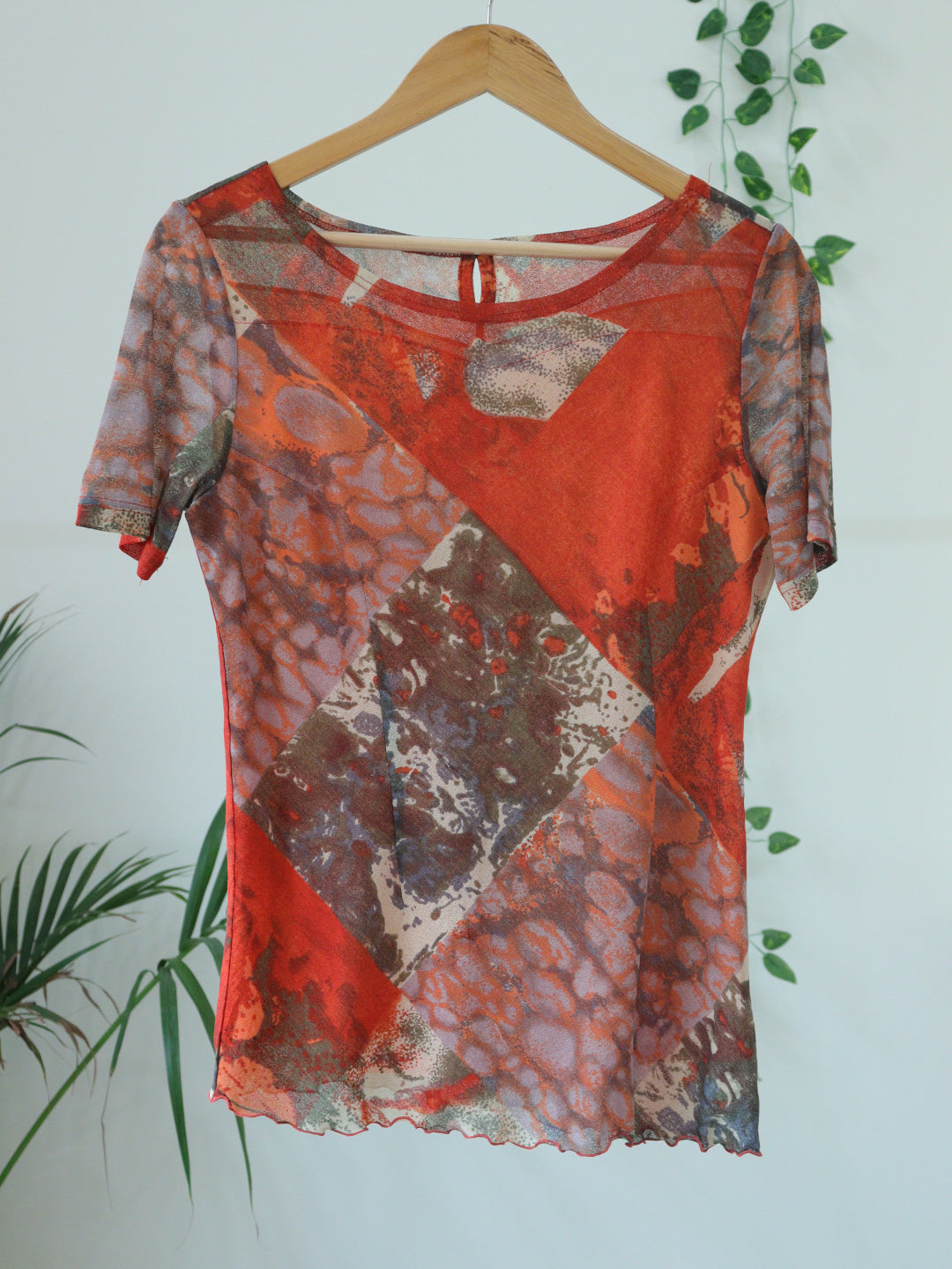 Orange Printed Top - 36"