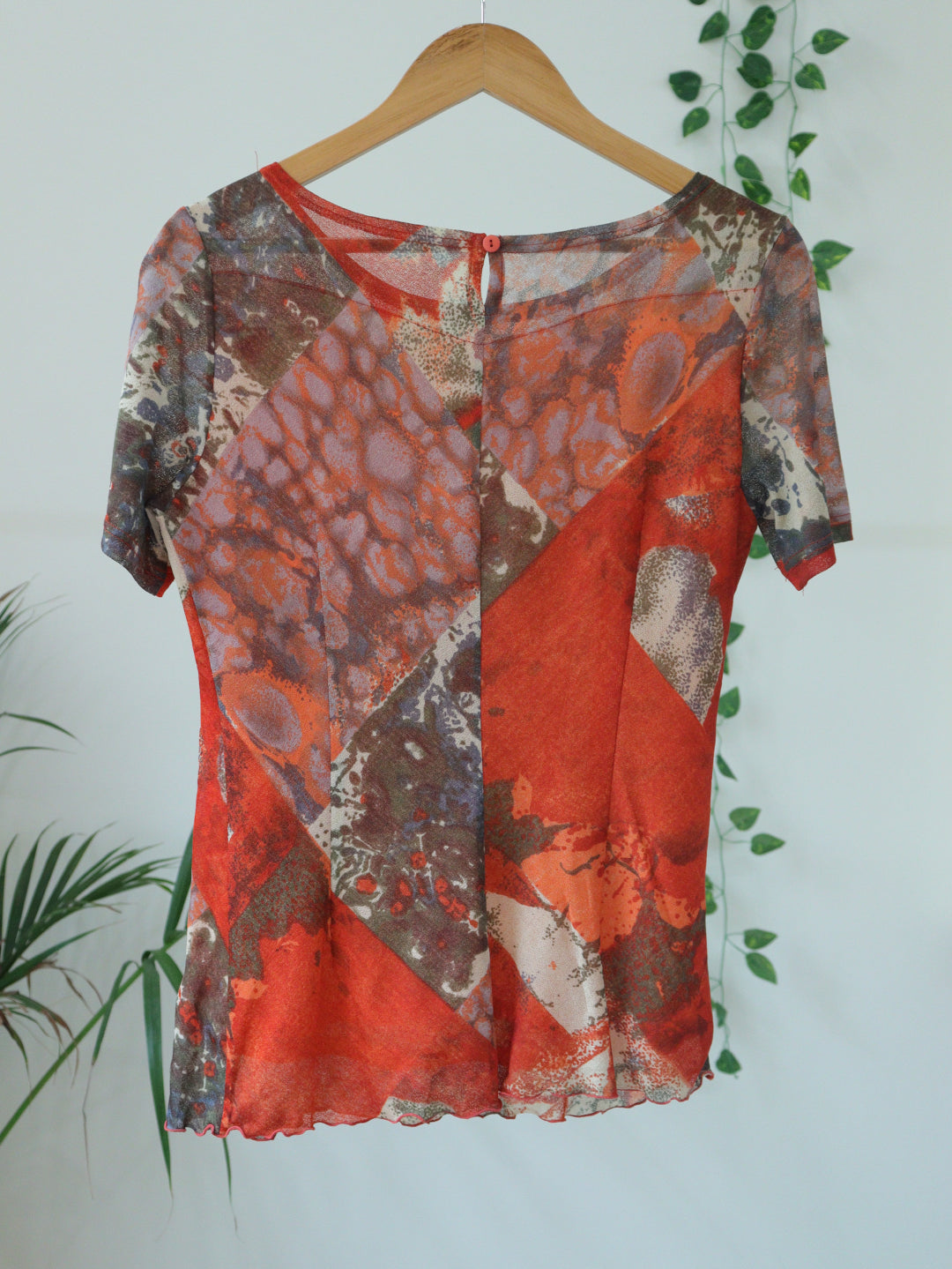 Orange Printed Top - 36"