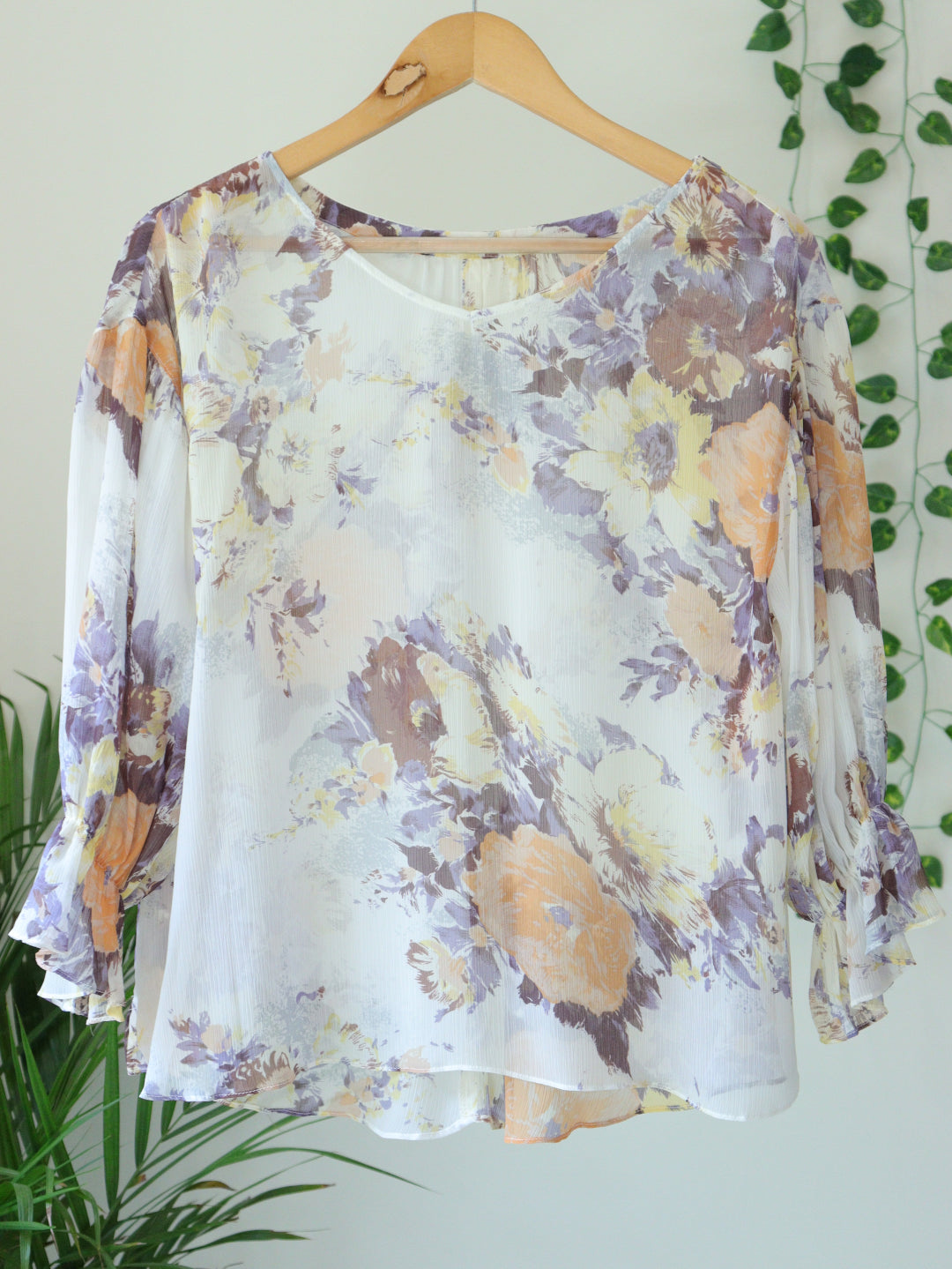 Printed Sheer Top - 42"