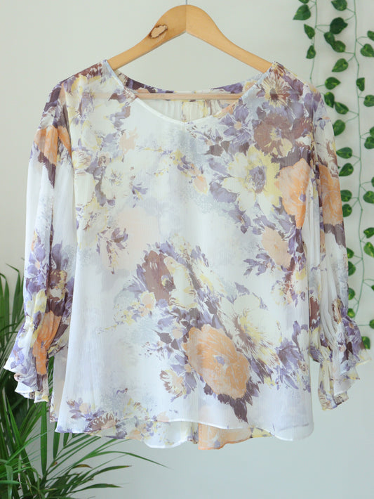Printed Sheer Top - 42"