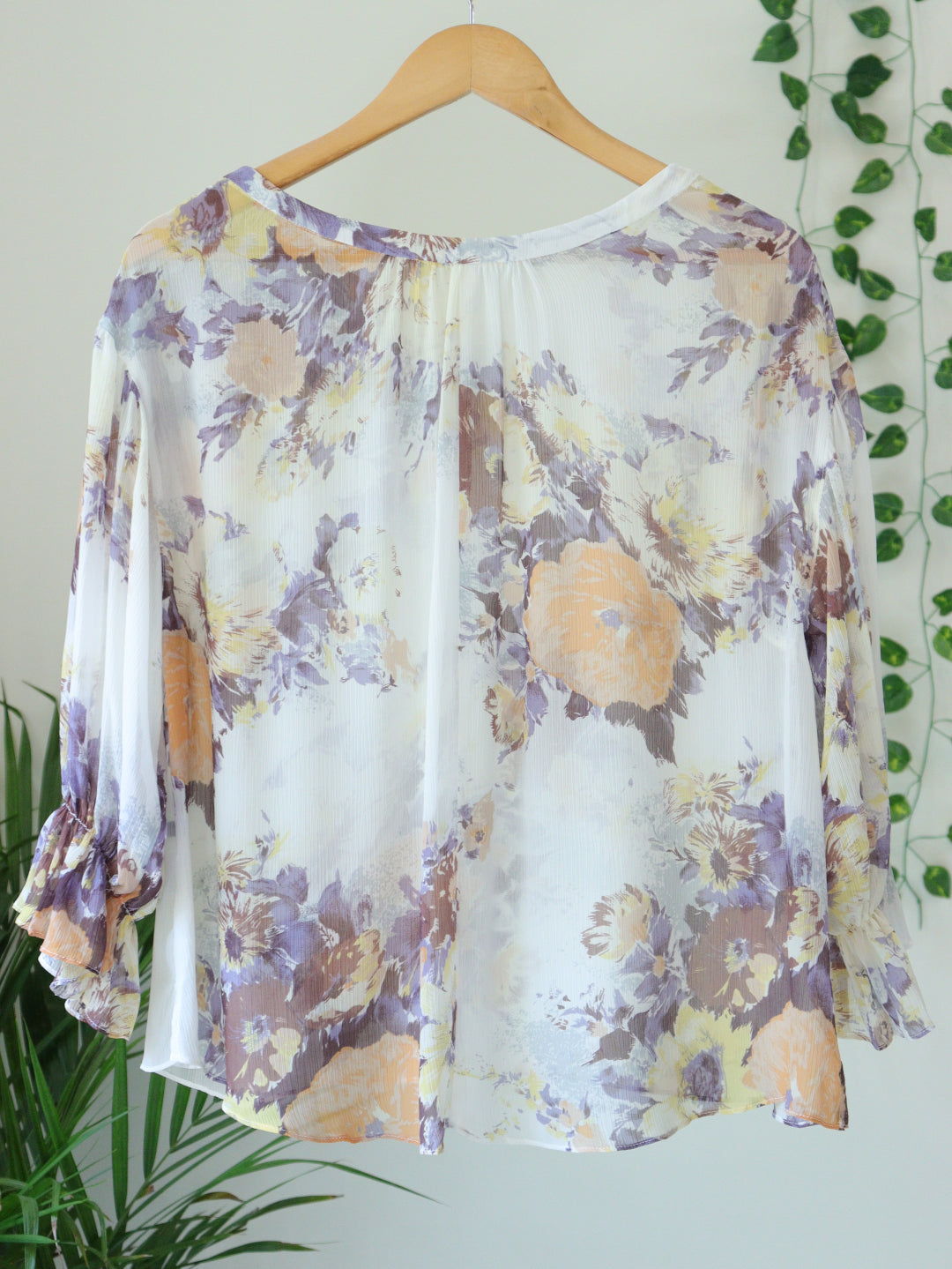 Printed Sheer Top - 42"
