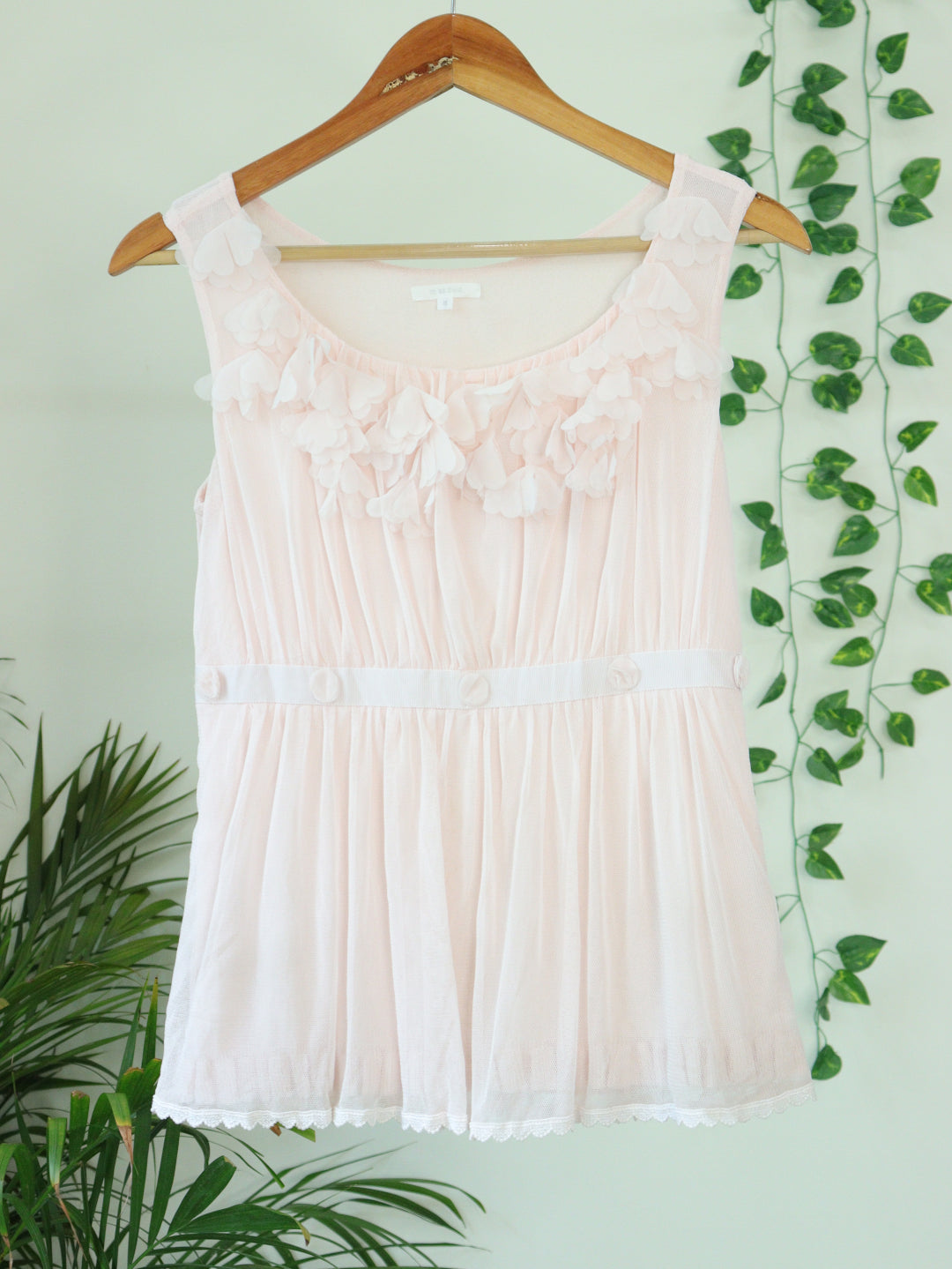 Pink Net Top - 34"