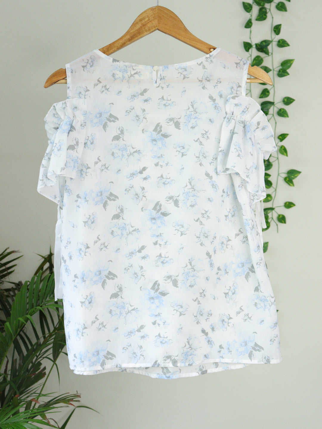 White Printed Top - 36"