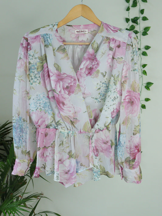 Pink Floral Top - 40"