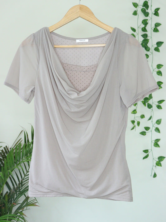 Grey Printed Top - 34"