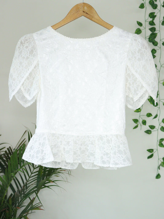 White Lace Top - 34"