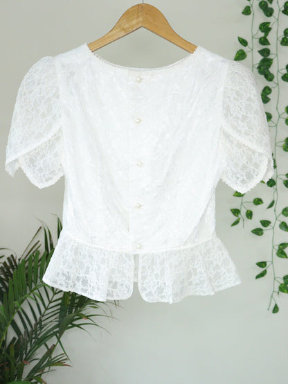 White Lace Top - 34"