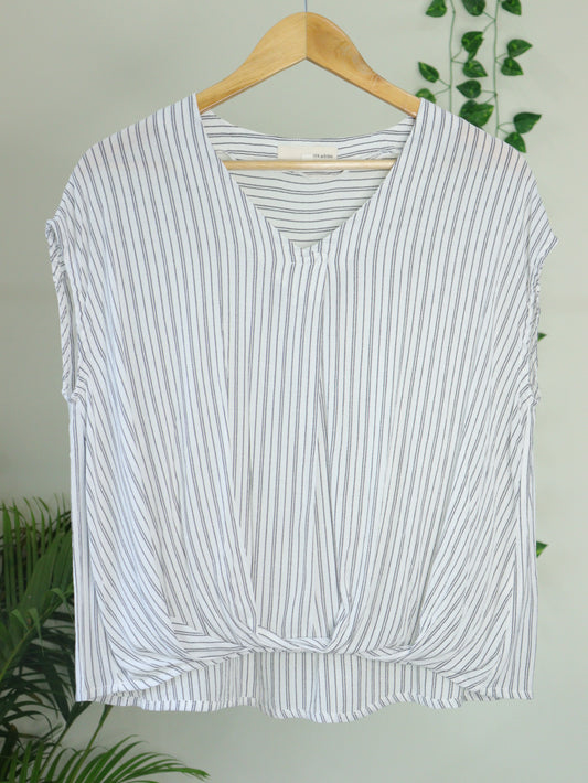 White Striped Top - 38"